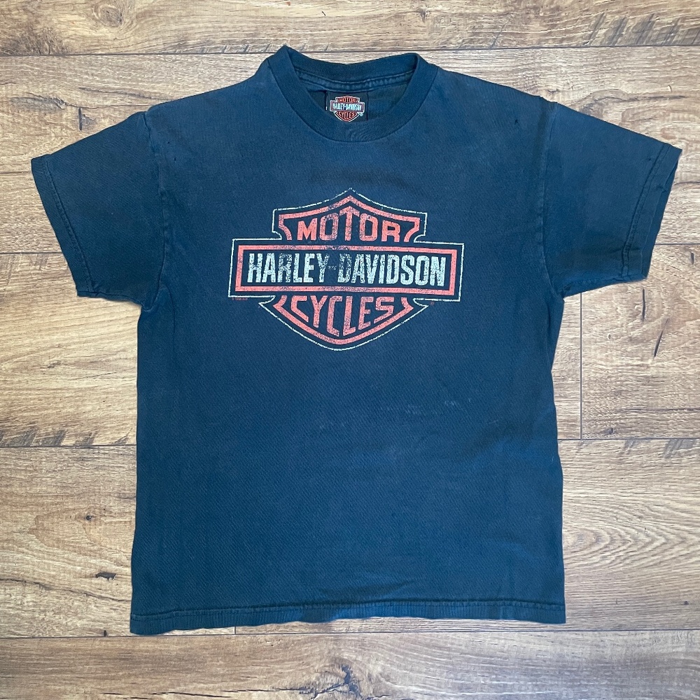 Distressed Harley-Davidson shirt Women's M(10-12)